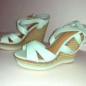 Stradivarius wedges green size 38